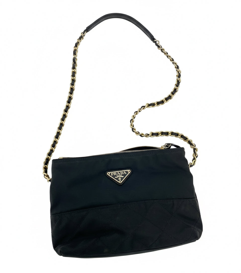 Prada Nylon Chain Crossbody