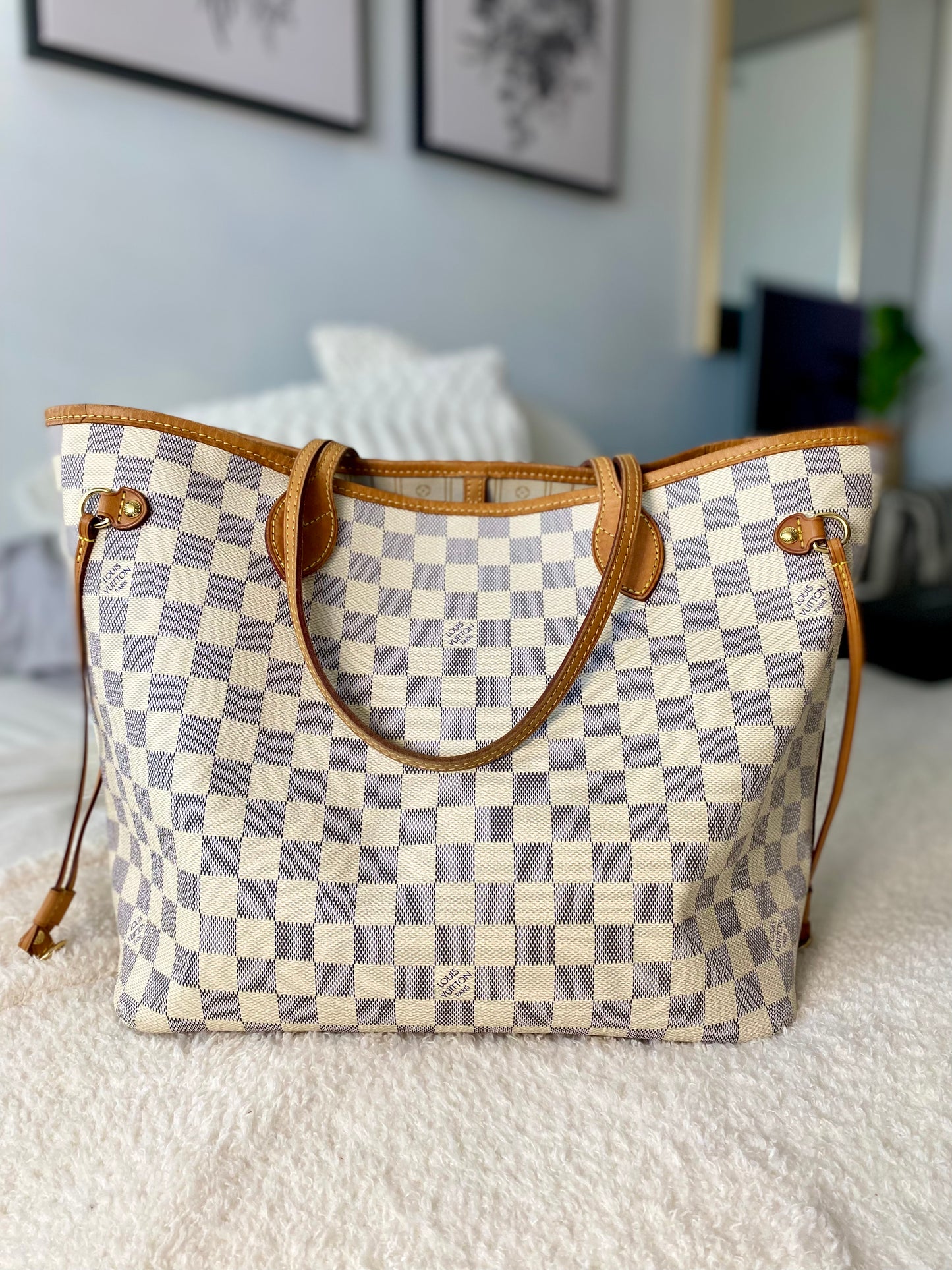 Louis Vuitton Neverfull Mm Azure