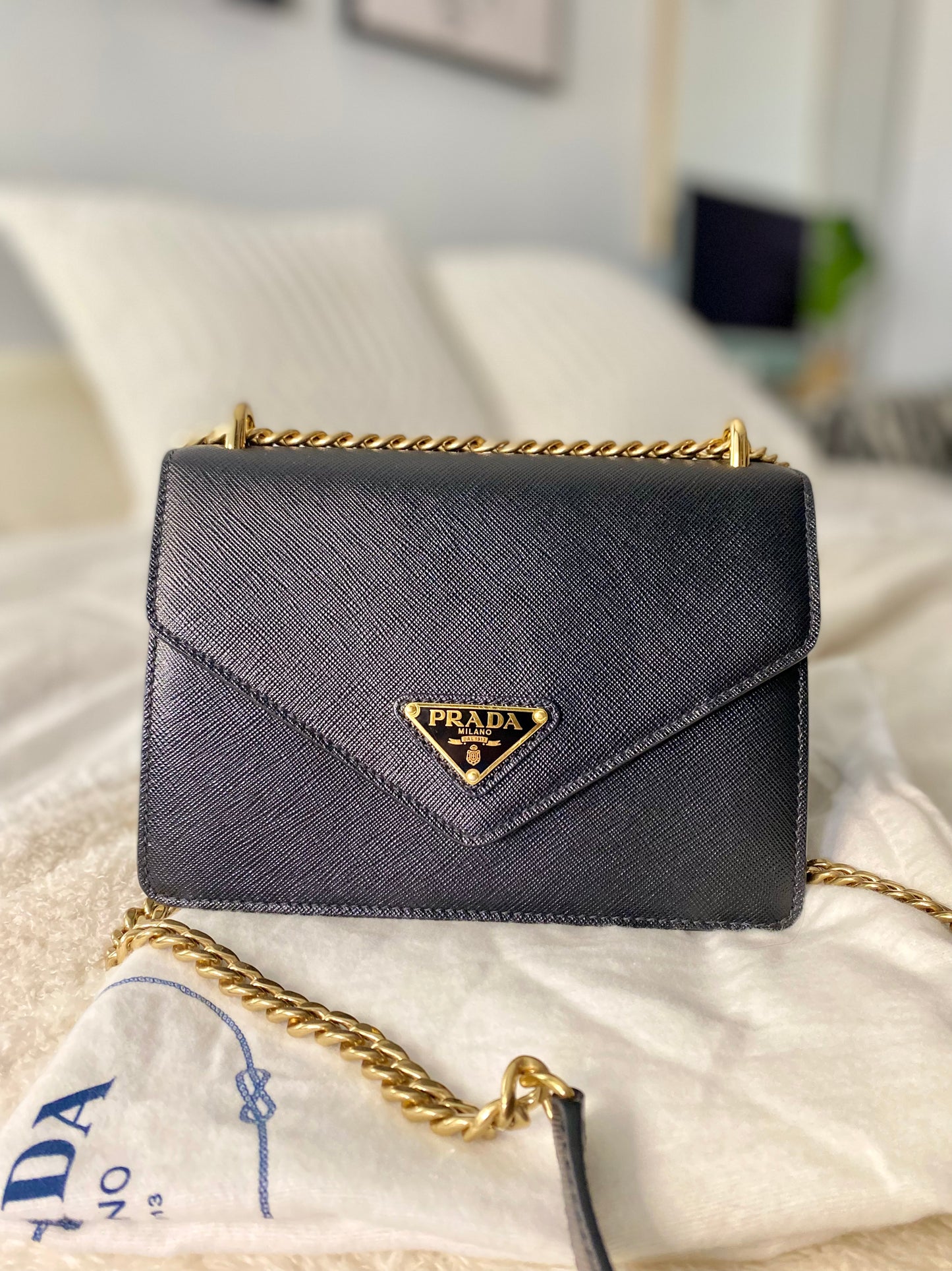 Prada Saffiano Chain Mini Bag