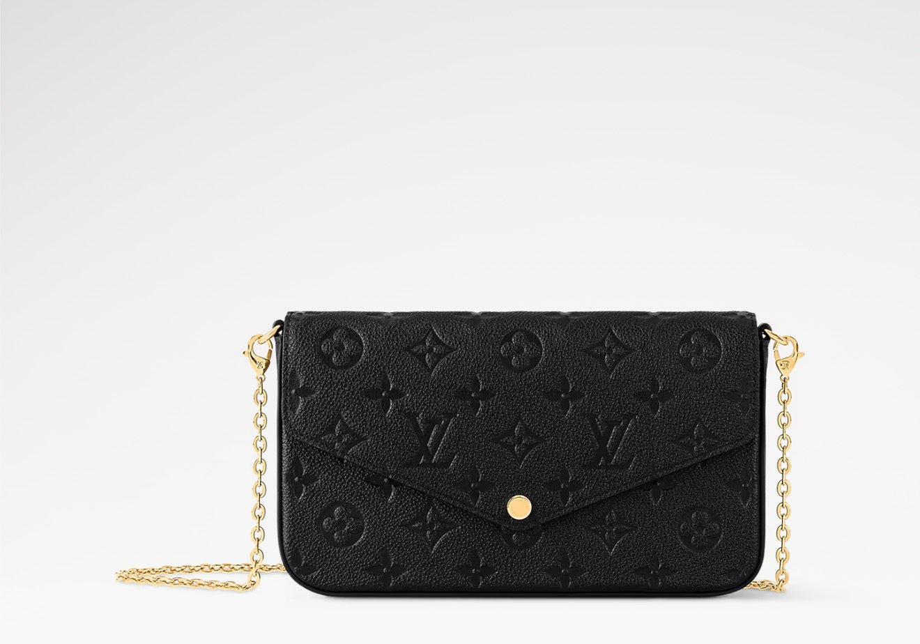 Felicie Pochette Empreinte Noir