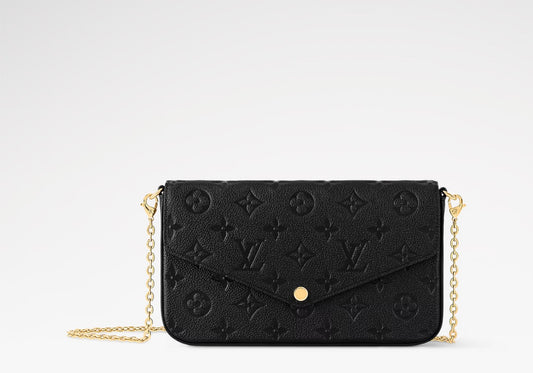 Felicie Pochette Empreinte Noir