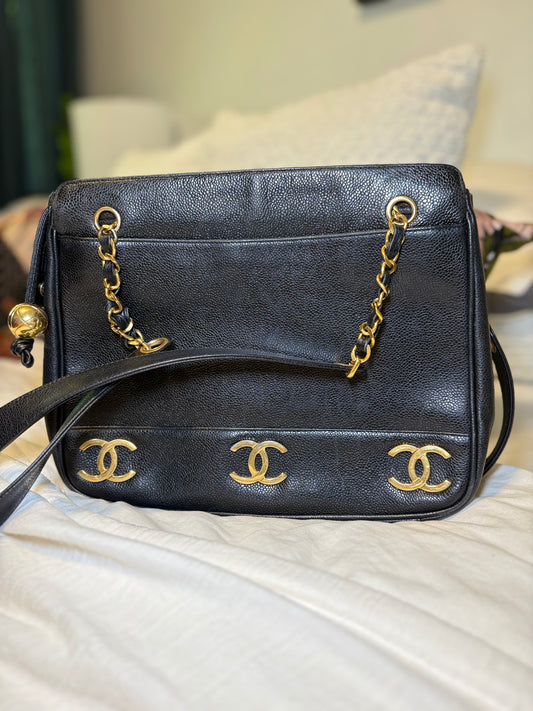Chanel Caviar CC Tote Bag